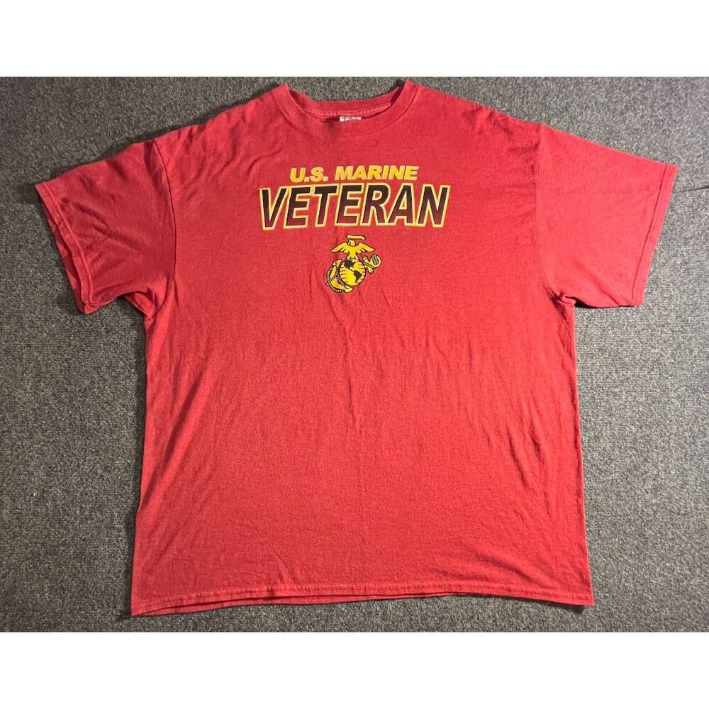 vintage marines shirt size 2xl USMC veteran short sleeve crew neck military